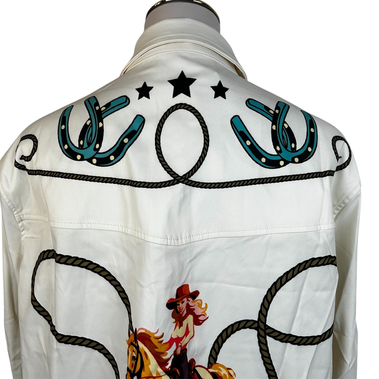 Western Style Printed Shirt/Jacket Rodeo Cowgirl